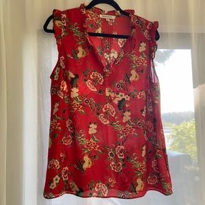 Rose + Olive sleeveless top